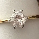 Avon Gold Plated Brilliant Solitaire Ring Size 8 Photo 0