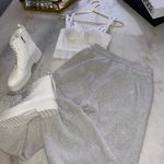 Alexander Wang Logo Embroidered Jogger Sweatpants in Gray Photo 5