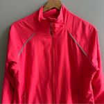 Adidas  Windbreaker Jacket Hot Pink Red Athletic Coat Size Large Photo 2