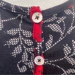 Venus  Red and Black Buttoned Long Sleeve Top Photo 10