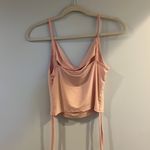 SheIn  size small pale pink tank top with ruching on the side Photo 1