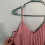 A New Day  Pink Pleated Slinky Tank Top Women's Size Small Sleeveless Thin Straps Photo 1