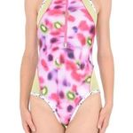 sophia webster x puma bold kiwi print zip front bodysuit medium Black Photo 0