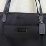 Coach Vintage 6217 Black Neoprene w/ Leather Handle Triple Compartment Tote Bag Photo 10