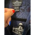 Angie  Floral Print Dress‎ Button Down Short Sleeve Casual Blue Small Photo 1