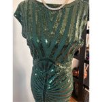 1920 style sequins dress green long maxi dress size cs Photo 1