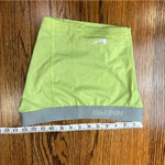 Nike Pro Neon Yellow Shorts with Gray Waistband Photo 1