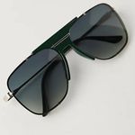 Free People NWT  Dylan Aviator Sunglasses in Dark Green Photo 0