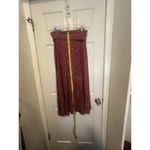 LuLaRoe Maxi Dress M Red Geometric Print Boho Strech Comfy Photo 4