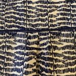 Vineyard Vines  Womens Navy Blue Zebra Pattern Silk Blend Blouse Top Career 8 Photo 7