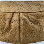 Lauren Merkin  Brown Suede Leather Cutout Design Clutch w/Dustbag Photo 1