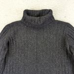 Nomadic Traders Womens Charcoal Speckled Knit Turtleneck Sweater Size Medium Vtg Gray Photo 2