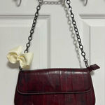 Moda Spana Vintage  Deep Red Eel Leather Shoulder Bag Photo 0