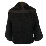 Persian coat with large fur collar in black size medium Photo 4
