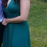 BCBG Maxazria maxi; teal size S, evening, cinched detail; excellent condition Photo 4