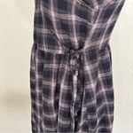 American Eagle  Outfitters Dark Plaid Long Sleeve Dress Photo 6