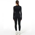 Naked Wardrobe Naked‎ Wardrobe The Bare Body Jumpsuit Long Sleeve Catsuit Black 2X Photo 2