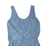 Cloth & Stone New Women's Blue Deep Surplice Back Chambray Jumpsuit Photo 4