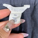 Caslon  Gray Blue Linen Pants Size XXL EUC #VEG-0320 Photo 5