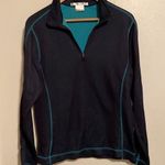 Nike Golf Navy and Teal Quarter Zip Pullover Photo 0