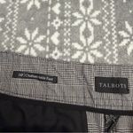 Talbots Chatham Ankle Pant Glen Plaid Black Ivory Size 14 Petite Photo 3