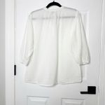 Anthropologie Hester‎ & Orchard  White Embroidered Romantic Blouse XL Photo 5