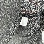 Grade & Gather  Womens Boho Ditzy Floral Top Black Metallic Ruffle Shoulder Sz M Photo 9