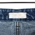Oak + Fort Straight Leg Crop Jean Blue Denim S Photo 5