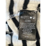 Sanctuary Black and White Striped 100% Linen Keyhole Tank Women's Size XS Indie Photo 5