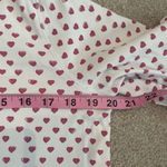 Roberta Roller Rabbit Roller Rabbit Pajama Set Womens Small White Red Hearts 100% Cotton 2 Piece Pants Photo 4