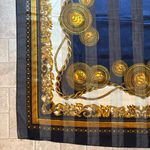 Zodiac Scarf Cloth Fashion Transparent vertical line design Blue Photo 1