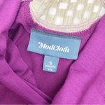 Modcloth Purple Floral Crochet-Accent Sweet Spirit Maxi Dress Bohemian Photo 8