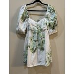 Free People Peony Puff Sleeve Babydoll Dress Floral Milkmaid Cottage Peasant Photo 3