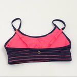 Lorna Jane Navy/Neon Perforated Sports Bra Photo 3