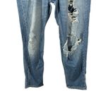 Abercrombie & Fitch  Boyfriend Straight Jeans Distressed Blue 8R Photo 5
