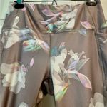 Rbx Active Women’s RBX leggings - beige w/ floral design - thigh pockets - size Large Photo 7