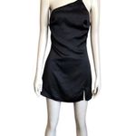 Princess Polly Black One Shoulder Mini Dress Photo 0