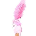 AZALEA WANG Cleasby Ostrich Feather Pointed Toe Sandal in Pink Size 8.5 Photo 1