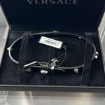 Versace NWT  Studded Leather Chocker, New in Box Photo 3