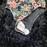 Billabong NWT $99.95 Beach Babe 1 Piece Swimsuit Black Floral Size XL Photo 4