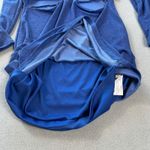 Wild Fable  Dress L Women Blue Sparkle Knit Cutout Twist Long Sleeve Sheer NWT Photo 4