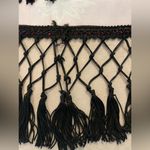 Linda Segal for Creative Image Associates vintage red print fringed skirt Size 6 Photo 7