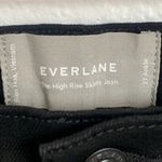 Everlane NWT  The Authentic Stretch High Rise Skinny Jean in Black Photo 5