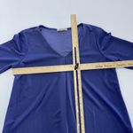Gilli Shirt Womens Small Purple Short Sleeve V Neck Flare Stretch USA Blue Photo 4