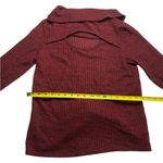 No Boundaries Burgundy Ribbed Knit Open-Back Cowl Neck Sweater with Twisted Front Detail XL Photo 9