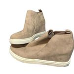 Madden Girl Taupe Textile Wedge Booties - Size 10M Photo 2