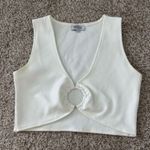 Beginning Boutique  Top White Crop Tank Photo 0