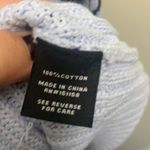 525 America NWT  Blue Leopard Chunky Knit Cardigan Photo 3