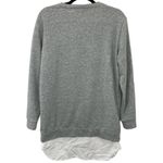 BCBGMAXAZRIA Whitnie Gray Crewneck French Terry Pullover Sweatshirt Dress Size S Photo 1