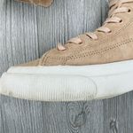 PF Flyers blush all American hi top suede sneaker W9 M 7.5 flat tennis shoes Tan Size 9 Photo 2